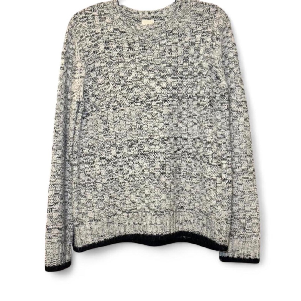 NWT MINKPINK Grey Merle Brushed Knit Crewneck Jumper Sweater — SMALL - Picture 4 of 5